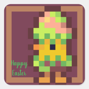 Easter egg Pixelart Square Sticker