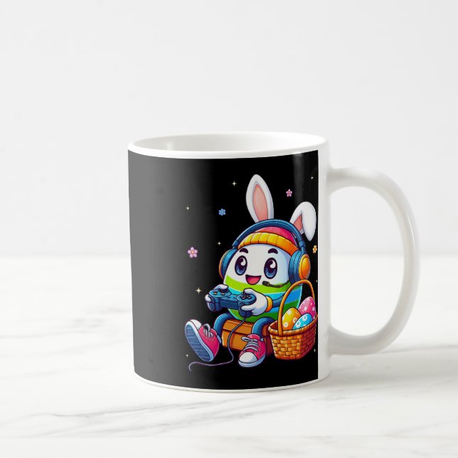 Easter Egg Playing Video Game For Gamer Boys Men T Coffee Mug (Right)