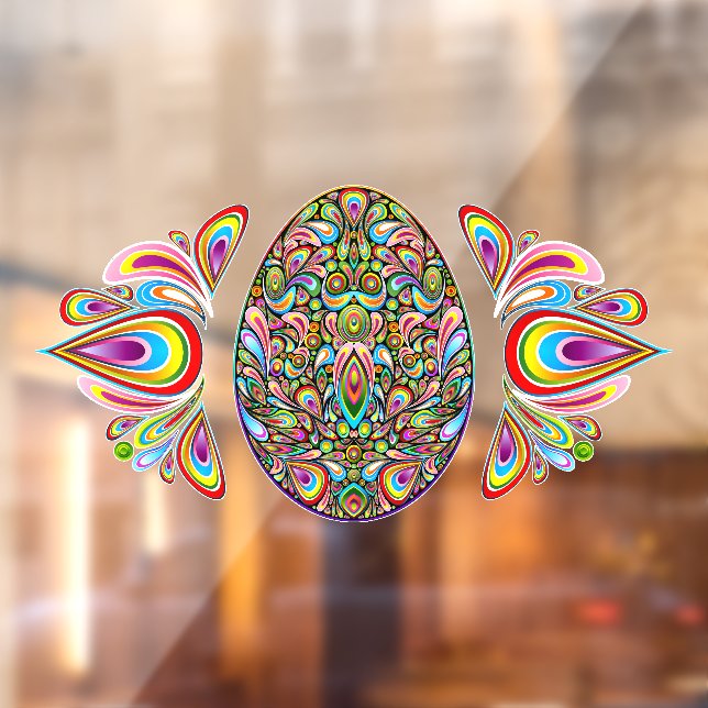 Easter Egg Psychedelic Design Kids Organic T-Shirt (Sheet 2)