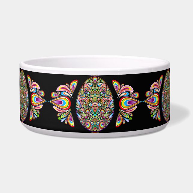 Easter Egg Psychedelic Design Kids Organic T-Shirt (Front)