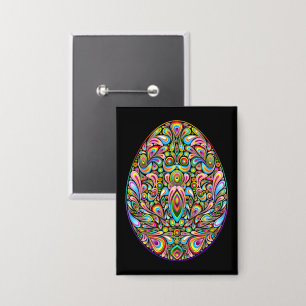 Easter Egg Psychedelic Design Kids Organic T-Shirt
