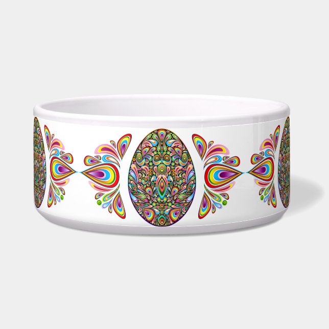 Easter Egg Psychedelic Design Kids Organic T-Shirt (Front)