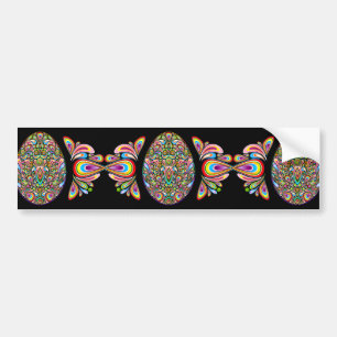 Easter Egg Psychedelic Design Kids Organic T-Shirt Bumper Sticker