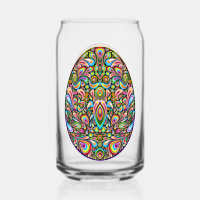 Easter Egg Psychedelic Design Kids Organic T-Shirt