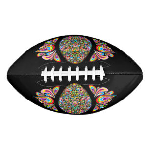Easter Egg Psychedelic Design Kids Organic T-Shirt Football
