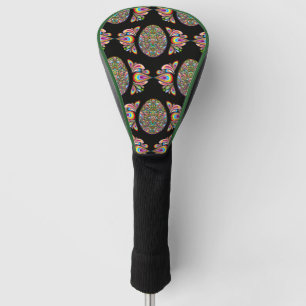 Easter Egg Psychedelic Design Kids Organic T-Shirt Golf Head Cover