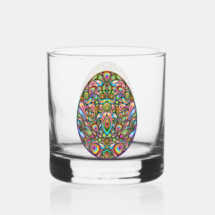 Easter Egg Psychedelic Design Kids Organic T-Shirt Whiskey Glass