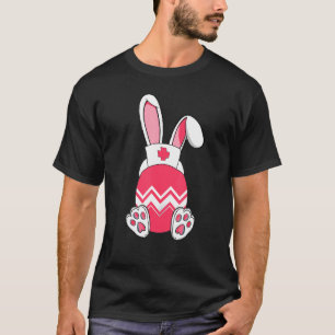 Easter Egg Rabbit Ears Nurse Easter Happy Easter T-Shirt
