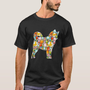 Easter Egg Siberian Husky Dog Easter Day Kids Men T-Shirt