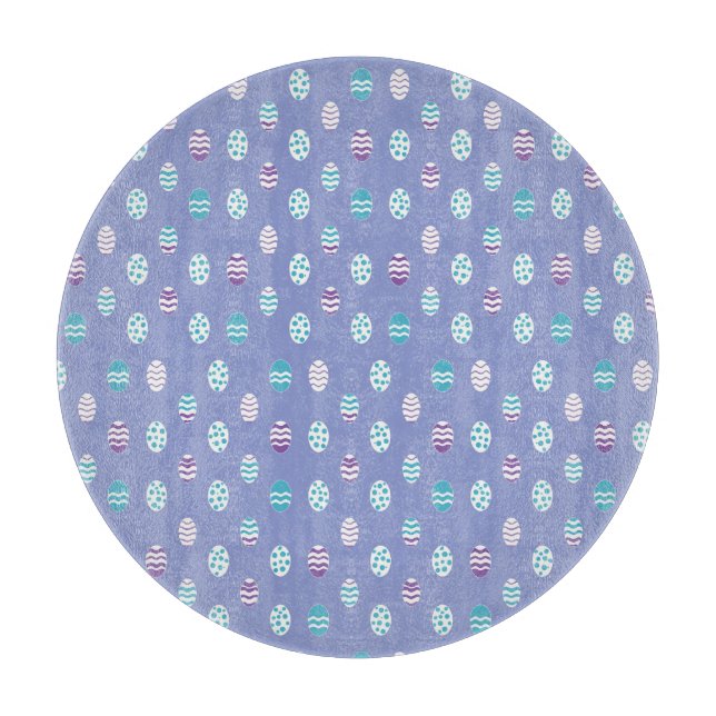 Easter egg/spring pastel cutting board (Front)