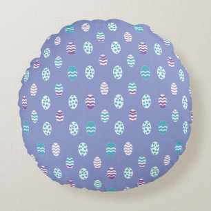 Easter egg/spring pastel round cushion