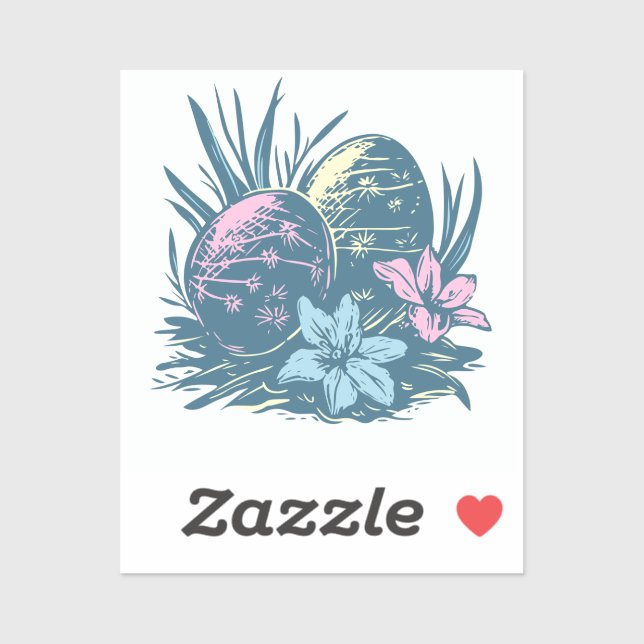 Easter Egg Stickers  (Sheet)