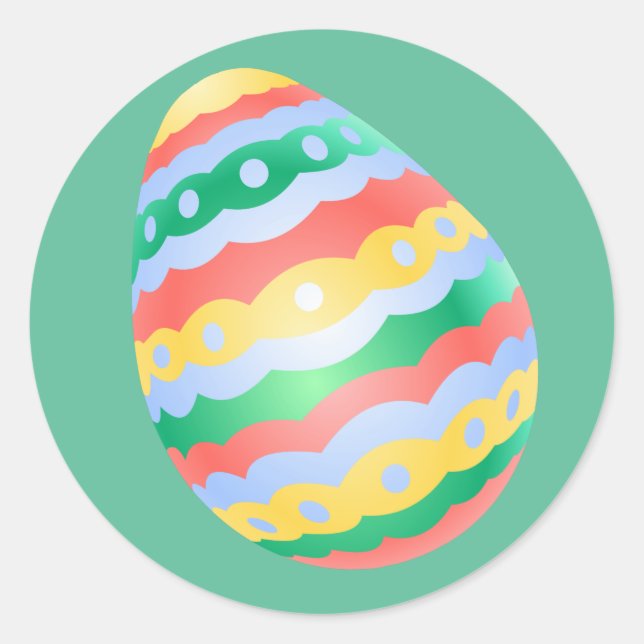 Easter Egg Stickers Classic Easter Egg Stickers (Front)