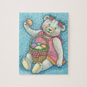 EASTER EGG TEDDY BEAR HOLIDAY PUZZLE