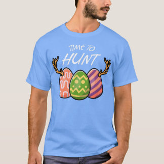 Easter Egg Time To Hunt Deer Funny Easter Cute T-S T-Shirt