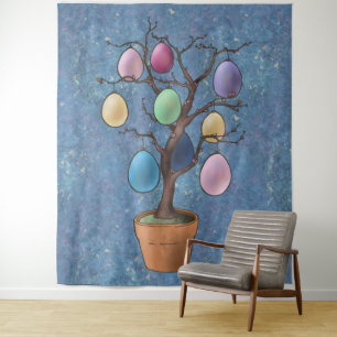Easter Egg Tree Tapestry
