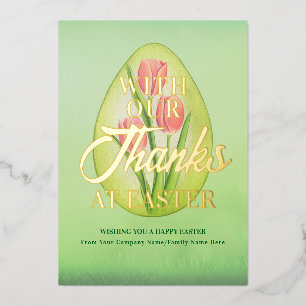 Easter Egg Tulips Green Thanks Easter Business