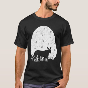 Easter Egg Vintage Retro Style Funny Cheetah Easte T-Shirt