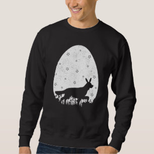 Easter Egg Vintage Retro Style Irish Setter Dog Ea Sweatshirt