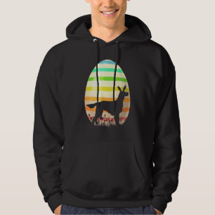 Easter Egg  Vintage Style Irish Setter Dog Easter Hoodie