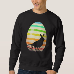 Easter Egg Vintage Style Northern Cardinal Bird E Sweatshirt