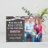 Easter Eggcited Pregnancy Reveal Announcement (Standing Front)