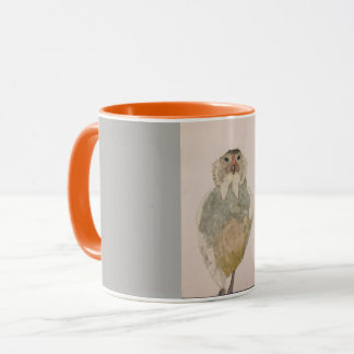"easter egger" watercolor chicken coffee mug