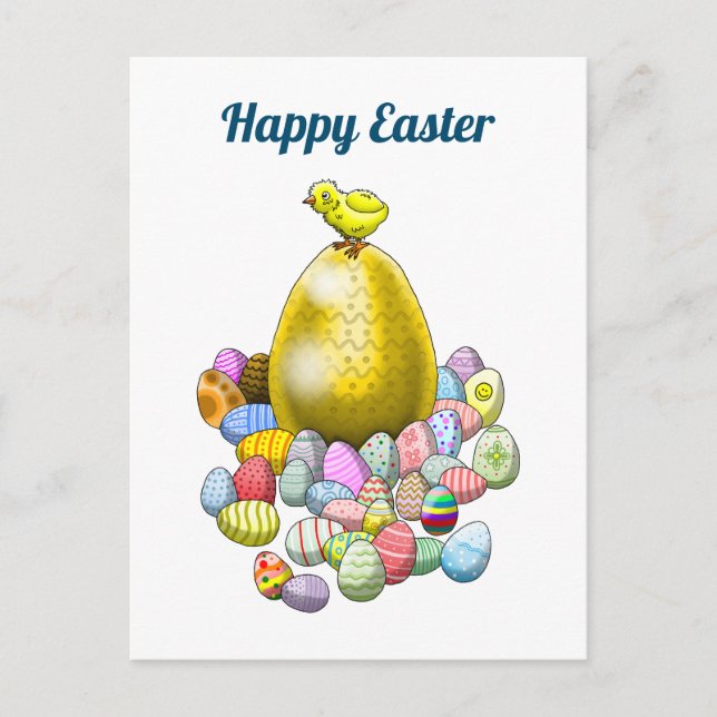 Easter Egghunt Holiday Postcard (Front)