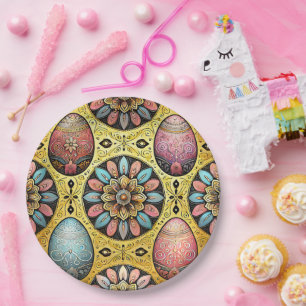 EASTER EGGS 3D ~ Decorated~ Paper Plate