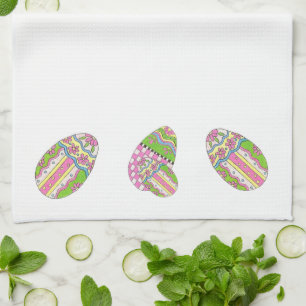 Easter Eggs American MoJo Kitchen towel