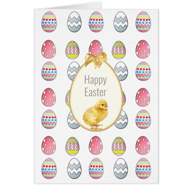 Easter Eggs and Cute Chick (Front)