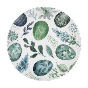Easter Eggs and Foliage Cutting Board
