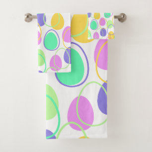 Easter Eggs and Outlines  Bath Towel Set
