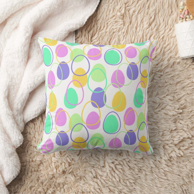 Easter Eggs and Outlines  Cushion (Blanket)