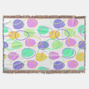 Easter Eggs and Outlines  Throw Blanket