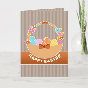 Easter Eggs Basket Card