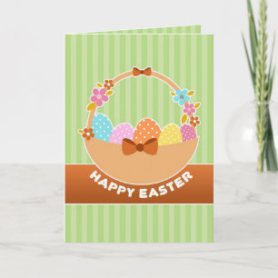 Easter Eggs Basket Card