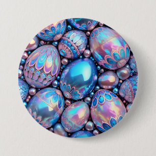 EASTER EGGS ~ Blue Shades ~ Button