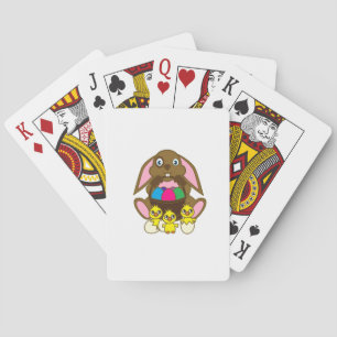 Easter Eggs Bunny Playing Cards