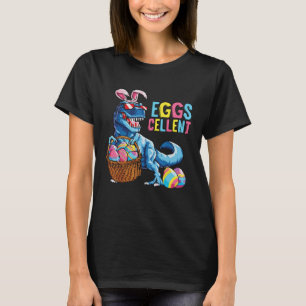 Easter Eggs Cellent Dinosaur Bunny rex Boys Girls  T-Shirt