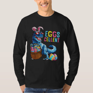 Easter Eggs Cellent Dinosaur Bunny rex Boys Girls  T-Shirt