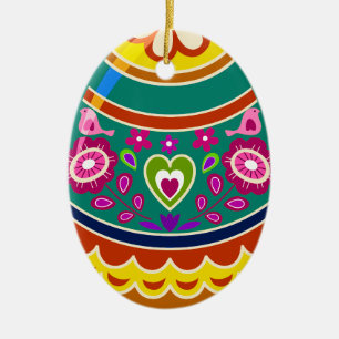 Easter Eggs Ceramic Tree Decoration