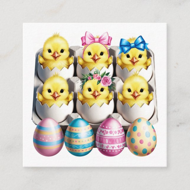 Easter Eggs Children Enclosure Card (Front)