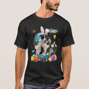 Easter Eggs Collie Bunny Dog Gifts Dog Dad Dog Mum T-Shirt
