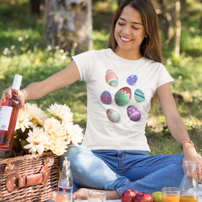 Easter Eggs Colourful Decorated Easter Egg Hunt Fu T-Shirt (Creator Uploaded)