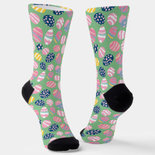 Easter Eggs Colourful Pattern Socks