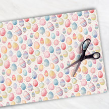 Easter Eggs Colourful Watercolor Pattern