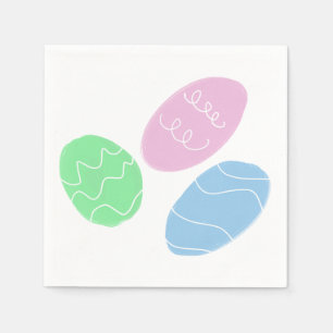 Easter Eggs Doodles Napkin