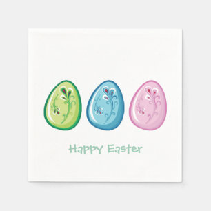 Easter Eggs Easter Party Paper Napkin Set