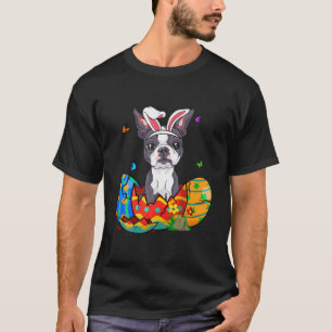 Easter Eggs French Bulldog Bunny Dog Gift Dog Dad  T-Shirt